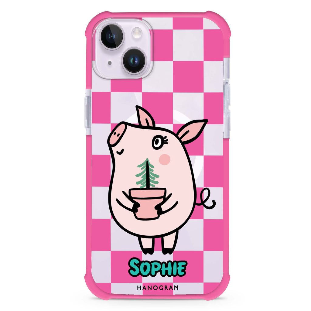 Lovely Pig iPhone 15 Plus Magsafe 兼容超強防摔保護殼