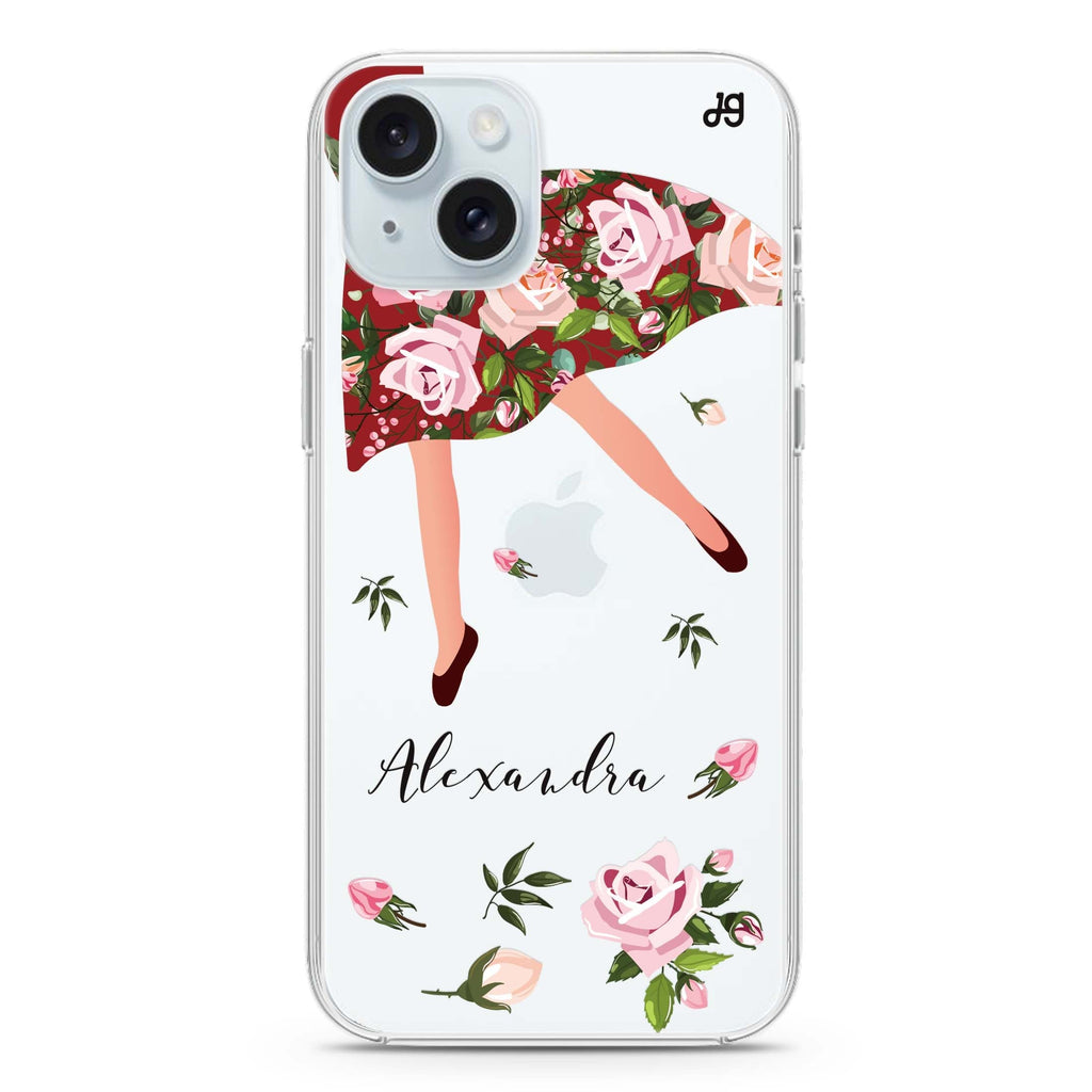 Rosy Waltz iPhone 15 水晶透明保護殼