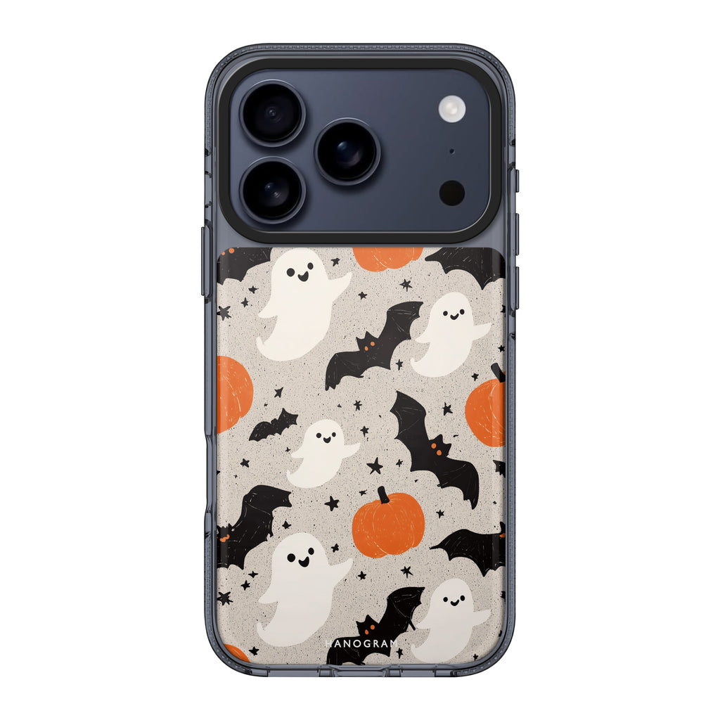 Pumpkin Patch Phantom iPhone 17 Pro Max MagSafe 水晶透明保護殼 萬聖節設計設計 圖1