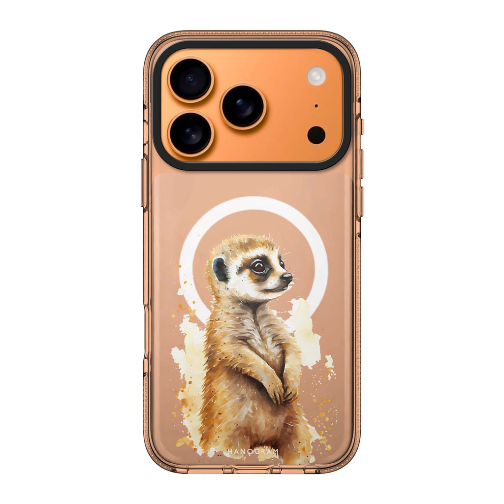 A Meerkat iPhone 17 Pro Max MagSafe 水晶透明保護殼 狐獴圖案設計 圖1