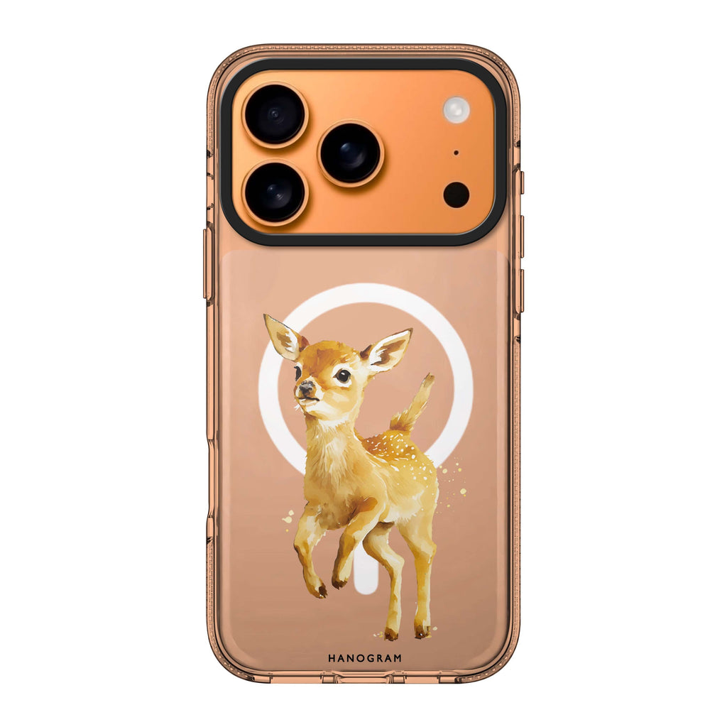 A Deer iPhone 17 Pro Max MagSafe 水晶透明保護殼 小鹿圖案設計 圖1
