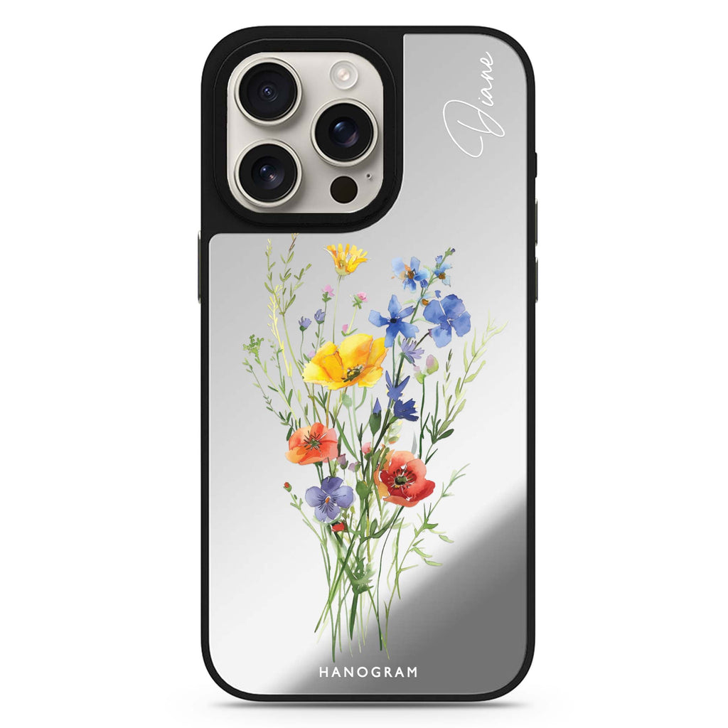 Wildflower Whimsy 鏡面手機殼