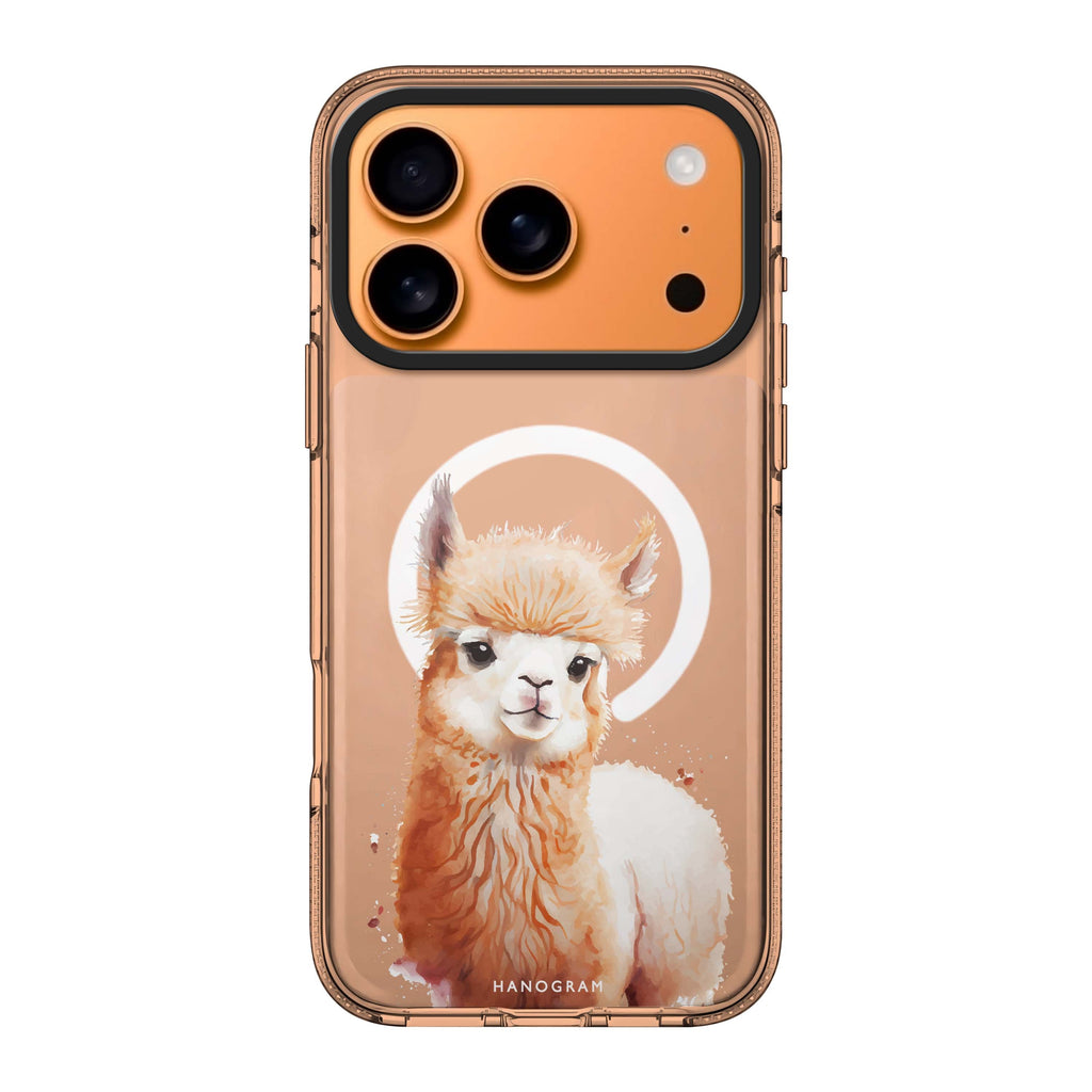 A Alpaca iPhone 17 Pro Max MagSafe 水晶透明保護殼 羊駝圖案設計 圖1