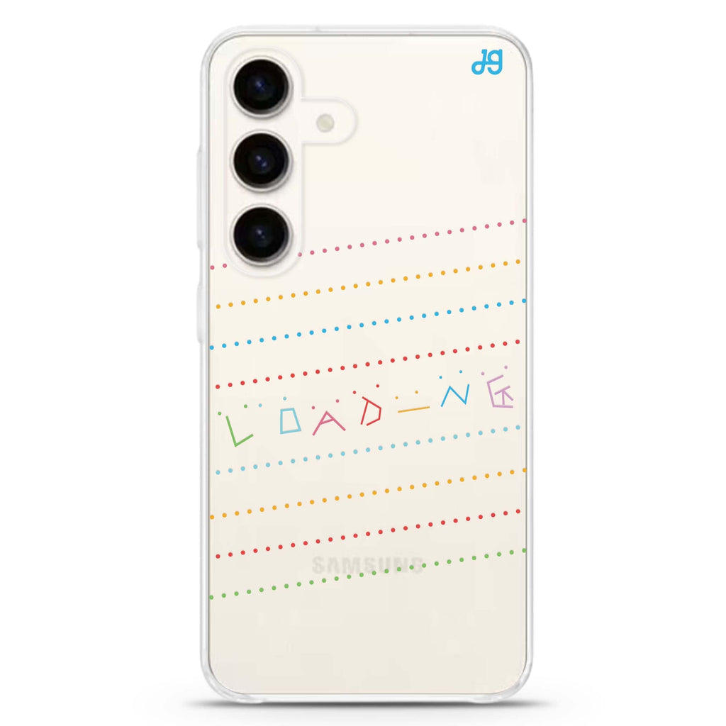 Words Loading Samsung Galaxy S26/S25/S24 水晶透明保護殼正面展示