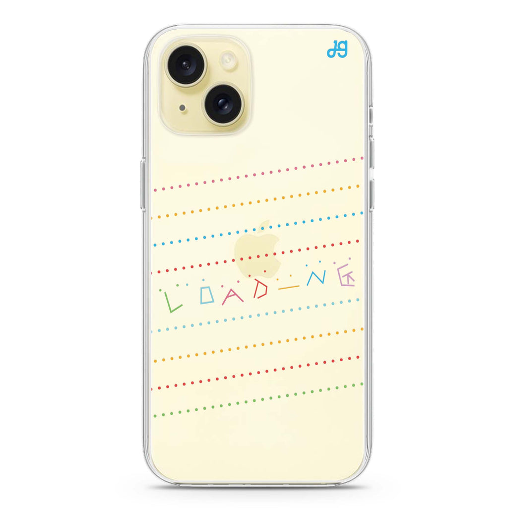 Words Loading iPhone 15 plus 水晶透明保護殼