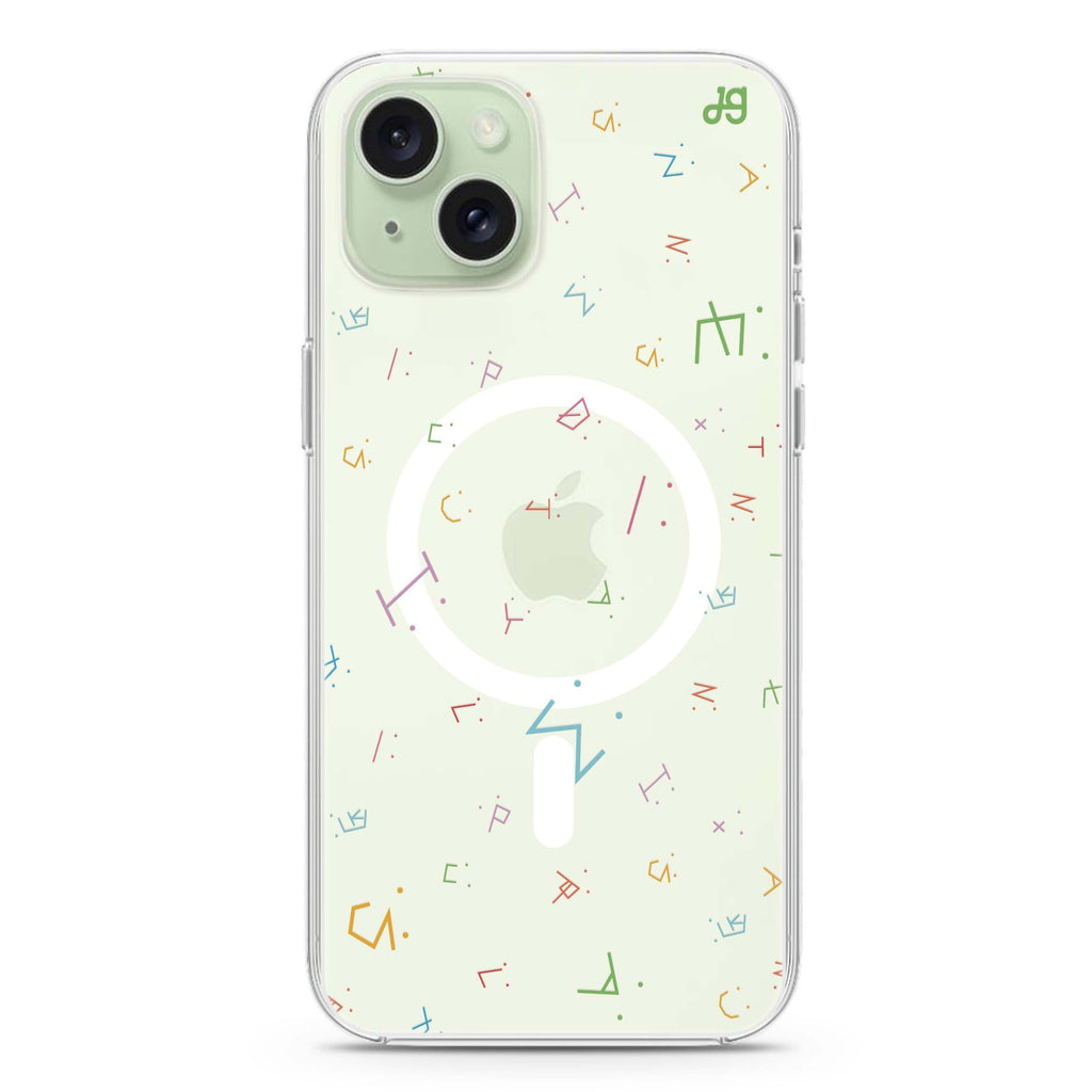 Visage Words iPhone 15 Magsafe 兼容水晶透明保護殼