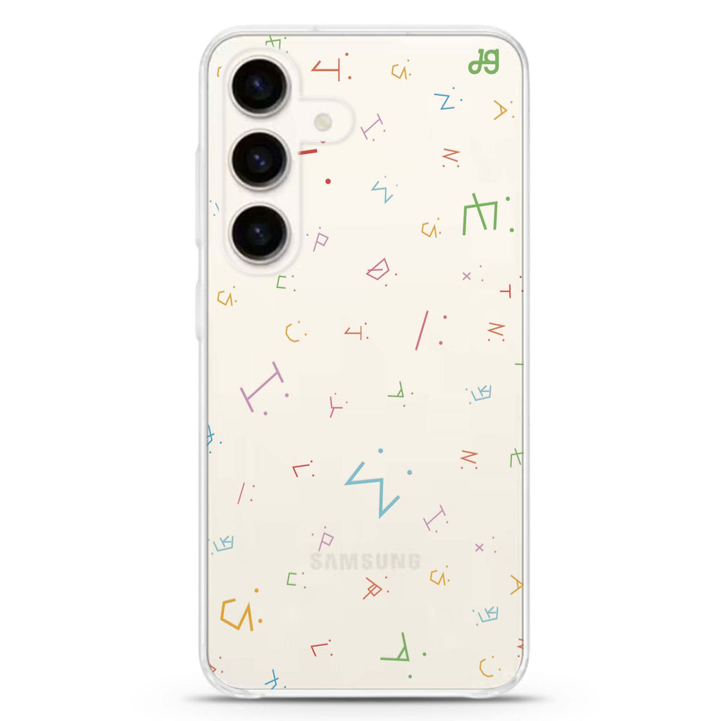 Visage Words Samsung Galaxy S26/S25/S24 水晶透明保護殼正面展示