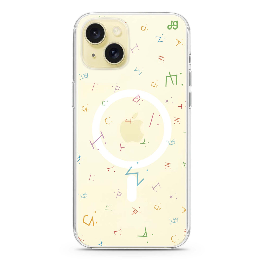 Visage Words iPhone 15 Plus Magsafe 兼容水晶透明保護殼