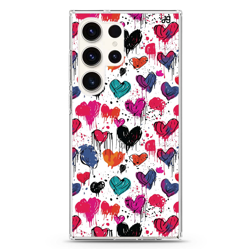 Bleeding Passion Samsung Galaxy Ultra 透明保護殼，適用 S26/S25/S24/S23 Ultra，圖1