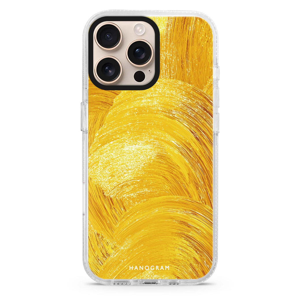 Golden Strokes 水晶透明保護殼