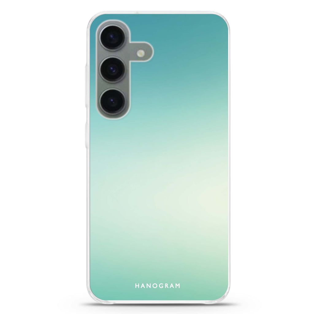 Aqua Haze Samsung Galaxy S26/S25/S24 水晶透明保護殼正面展示