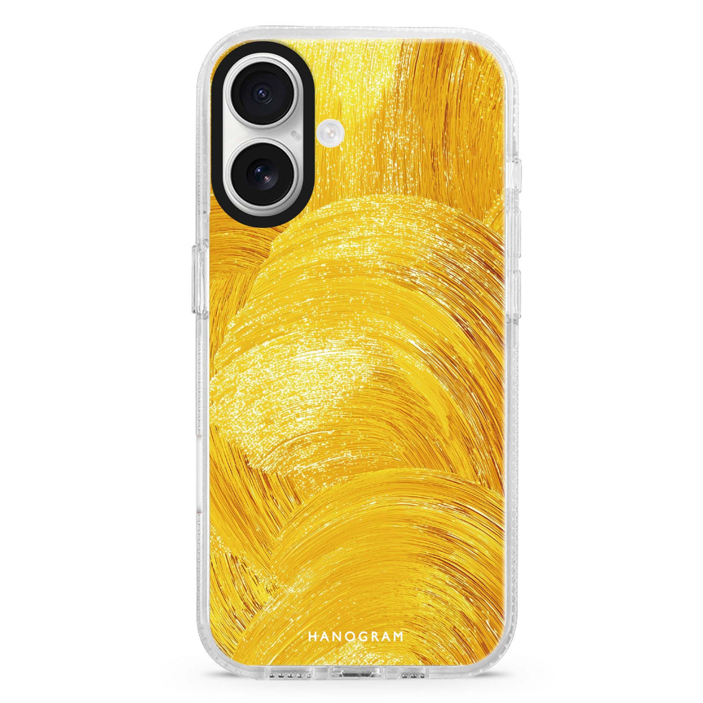 Golden Strokes 水晶透明保護殼