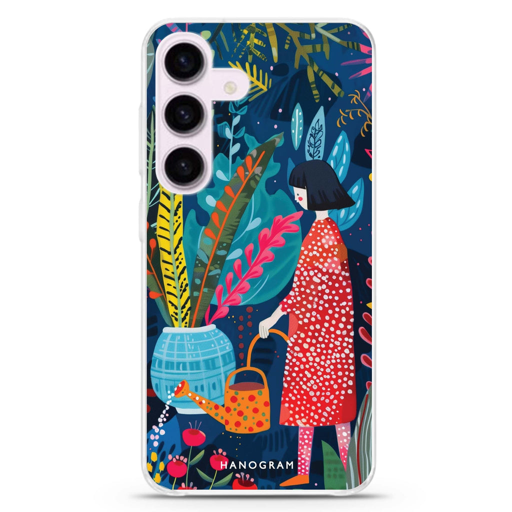 Plant Whisperer Samsung Galaxy S26/S25/S24 水晶透明保護殼正面展示