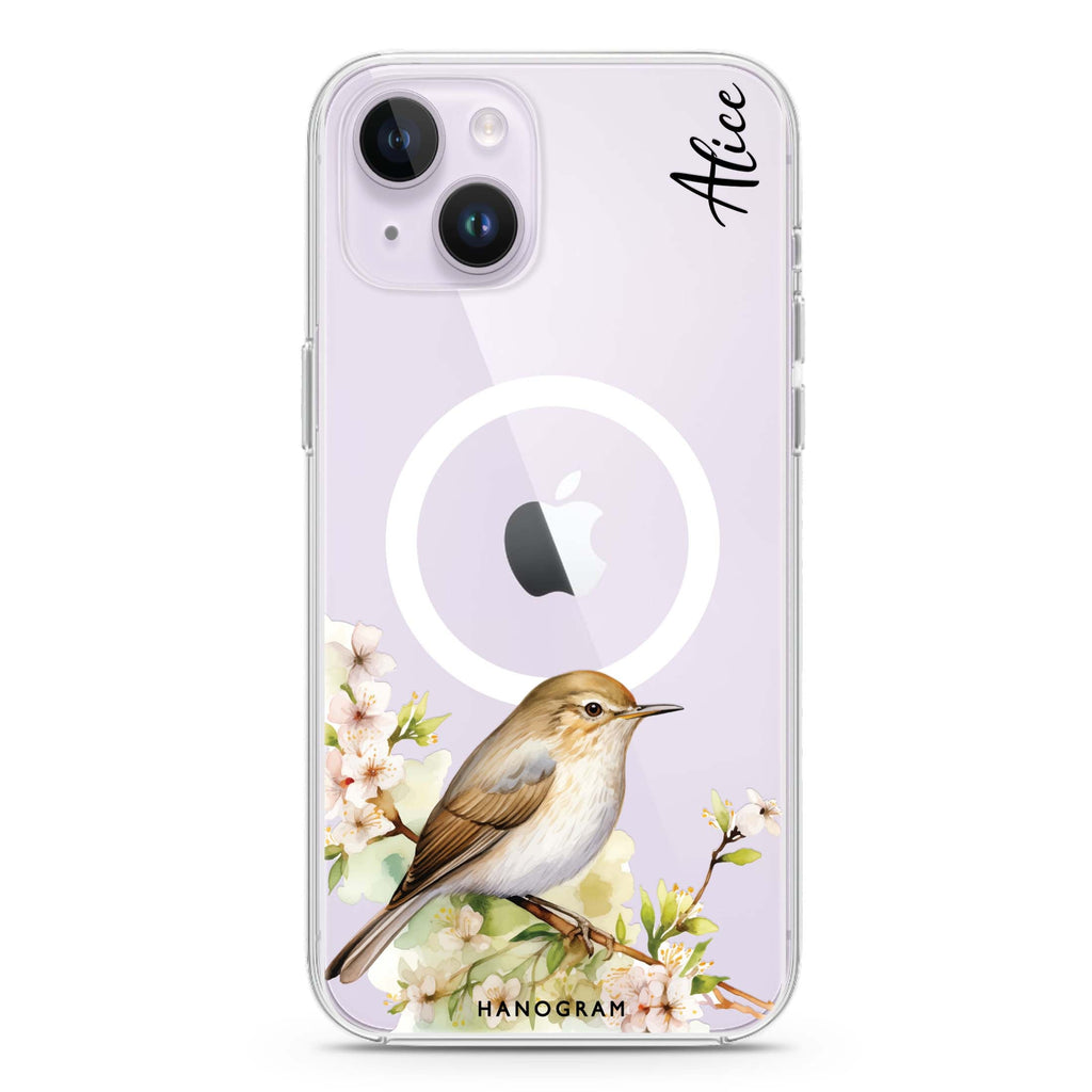 Warbler's Haven iPhone 14 Magsafe 兼容水晶透明保護殼