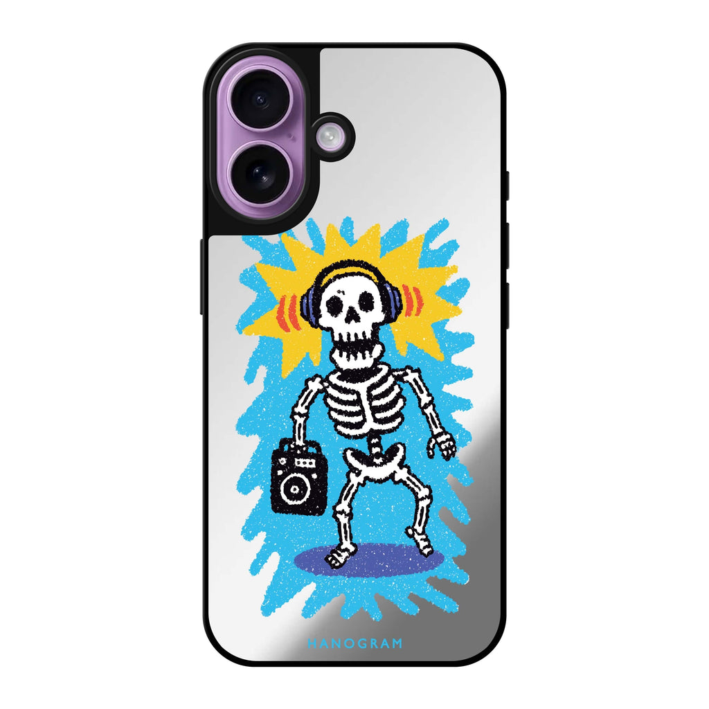 Retro Bones Magsafe 兼容鏡面手機殼