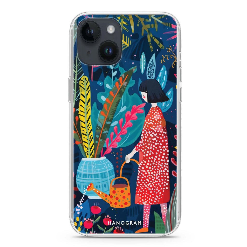 Plant Whisperer iPhone 15 Plus 水晶透明保護殼