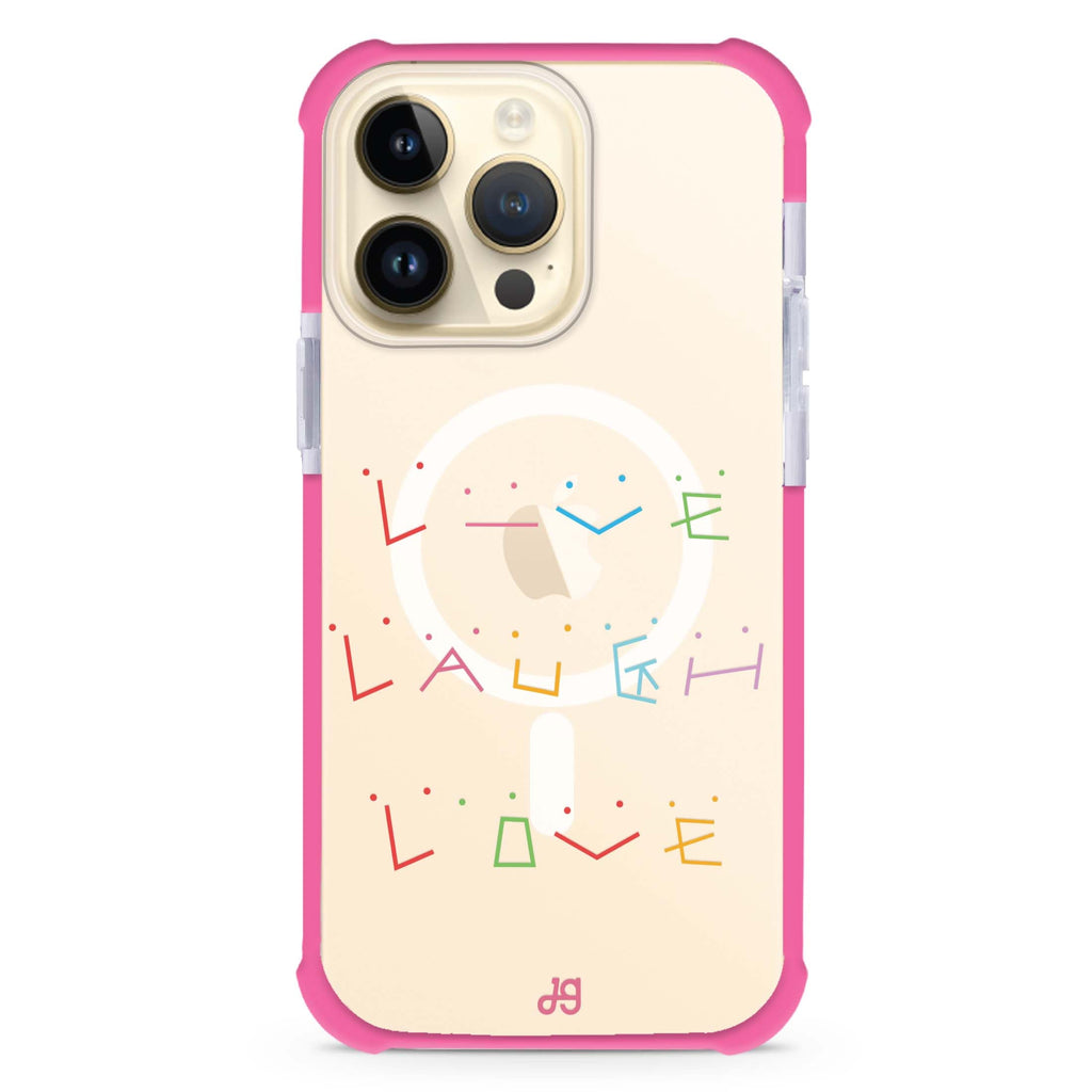 Live Laugh Love iPhone Magsafe 兼容超強防摔保護殼