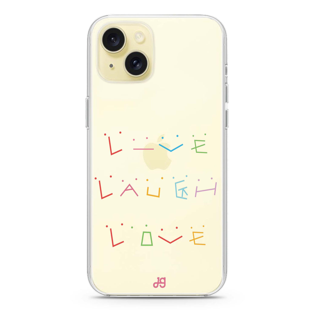 Live Laugh Love iPhone 15 水晶透明保護殼