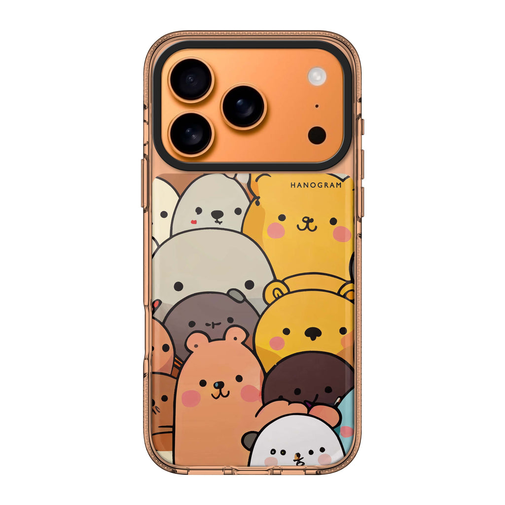 Cute animals iPhone 17 Pro Max MagSafe 水晶透明保護殼 動物圖案設計 圖1