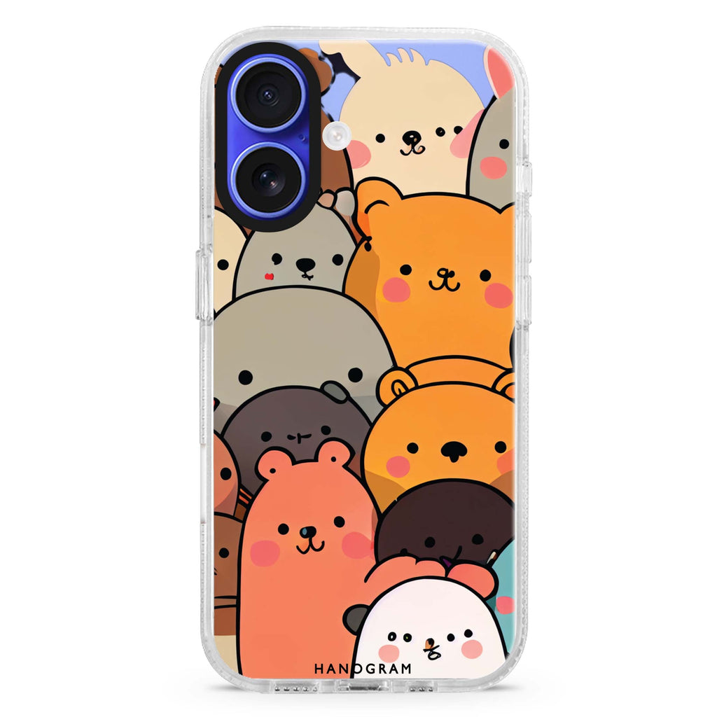Cute animals 水晶透明保護殼