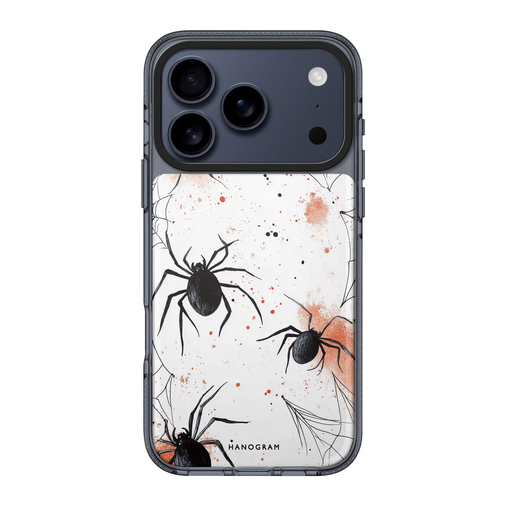 Web of Whimsy iPhone 17 Pro Max MagSafe 水晶透明保護殼 萬聖節設計設計 圖1