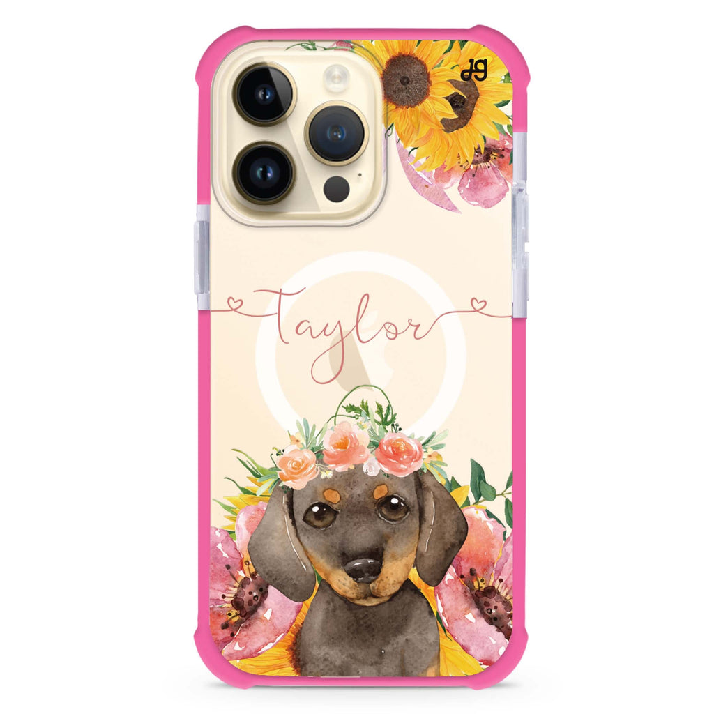 Sunflower Puppy iPhone Magsafe 兼容超強防摔保護殼