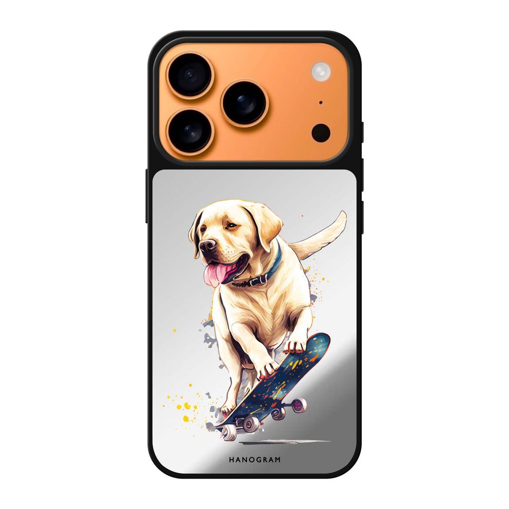 Dog on skateboard 狗狗 iPhone 17 Pro Max 鏡面手機殼主圖
