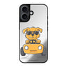 Reflective iPhone 16 Mirror Case –Cool Pup Drive Design