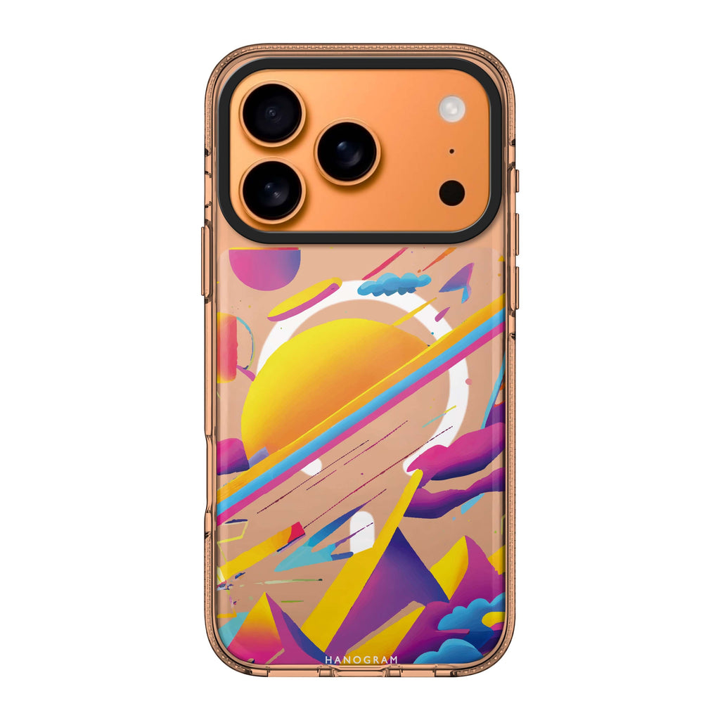 Galaxy Art iPhone 17 Pro Max MagSafe 水晶透明保護殼 抽象圖案設計 圖1