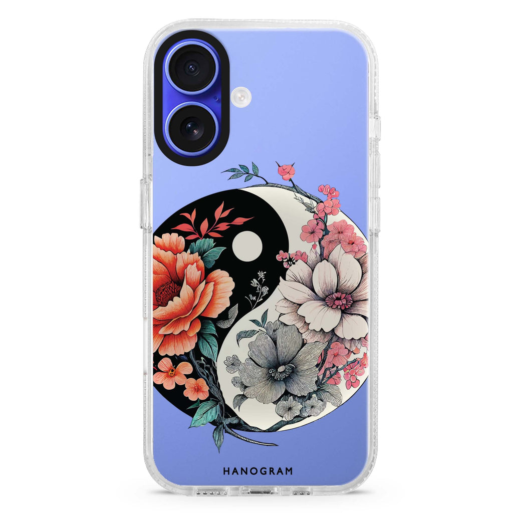 Floral & Tai Chi 水晶透明保護殼