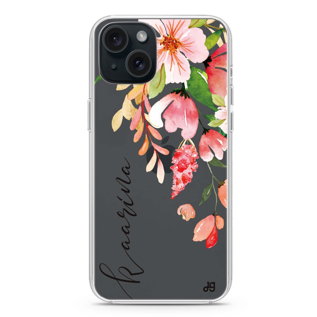 Watercolor Blossom iPhone 15 水晶透明保護殼