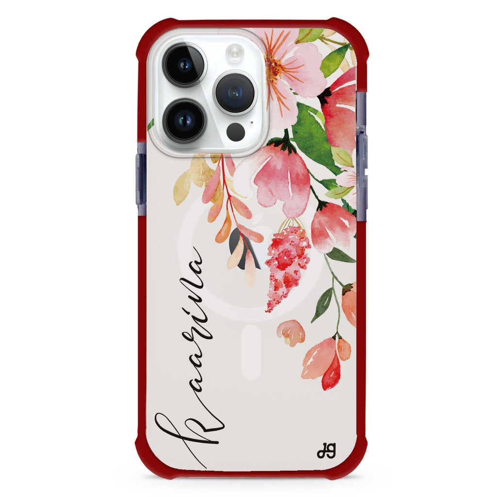 Watercolor Blossom iPhone Magsafe 兼容超強防摔保護殼