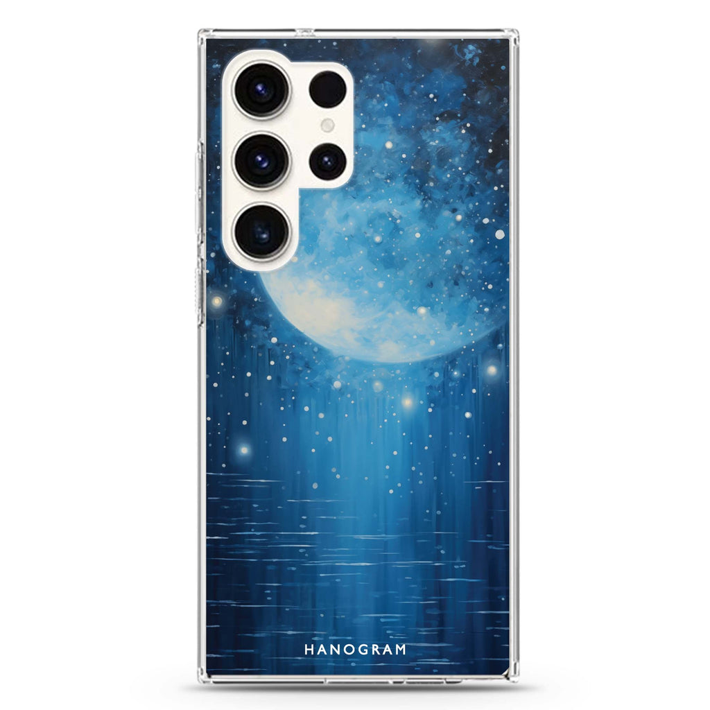 Midnight Crescent Samsung Galaxy Ultra 透明保護殼，適用 S26/S25/S24/S23 Ultra，圖1