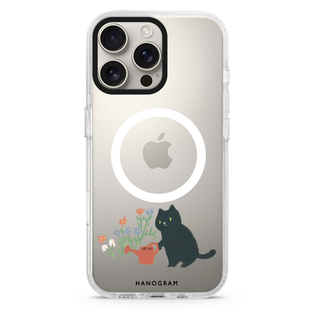 Purrfect Gardener Magsafe 兼容水晶透明保護殼