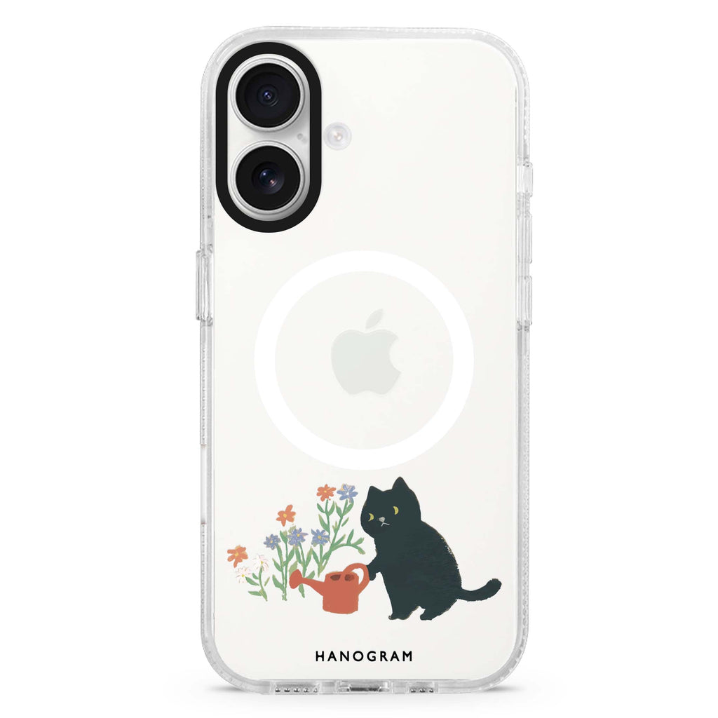 Purrfect Gardener Magsafe 兼容水晶透明保護殼