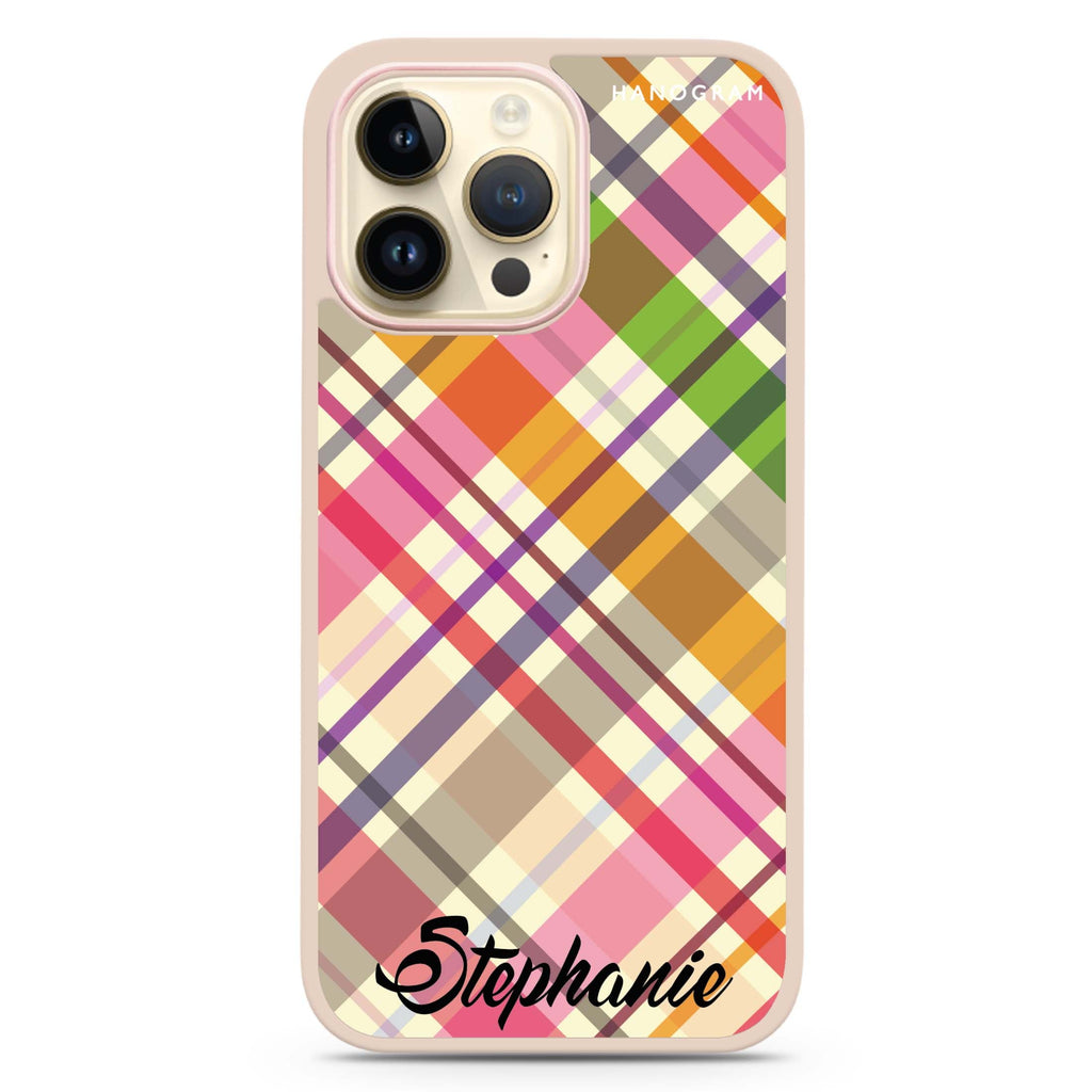 Colourful Checker Custom Name 防衝擊保護殼