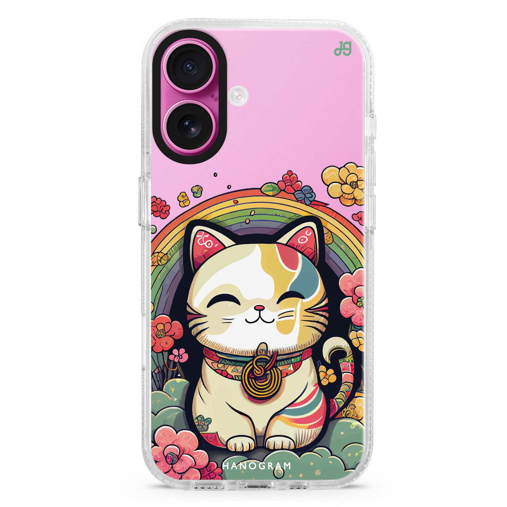Japanese Lucky Cat 水晶透明保護殼