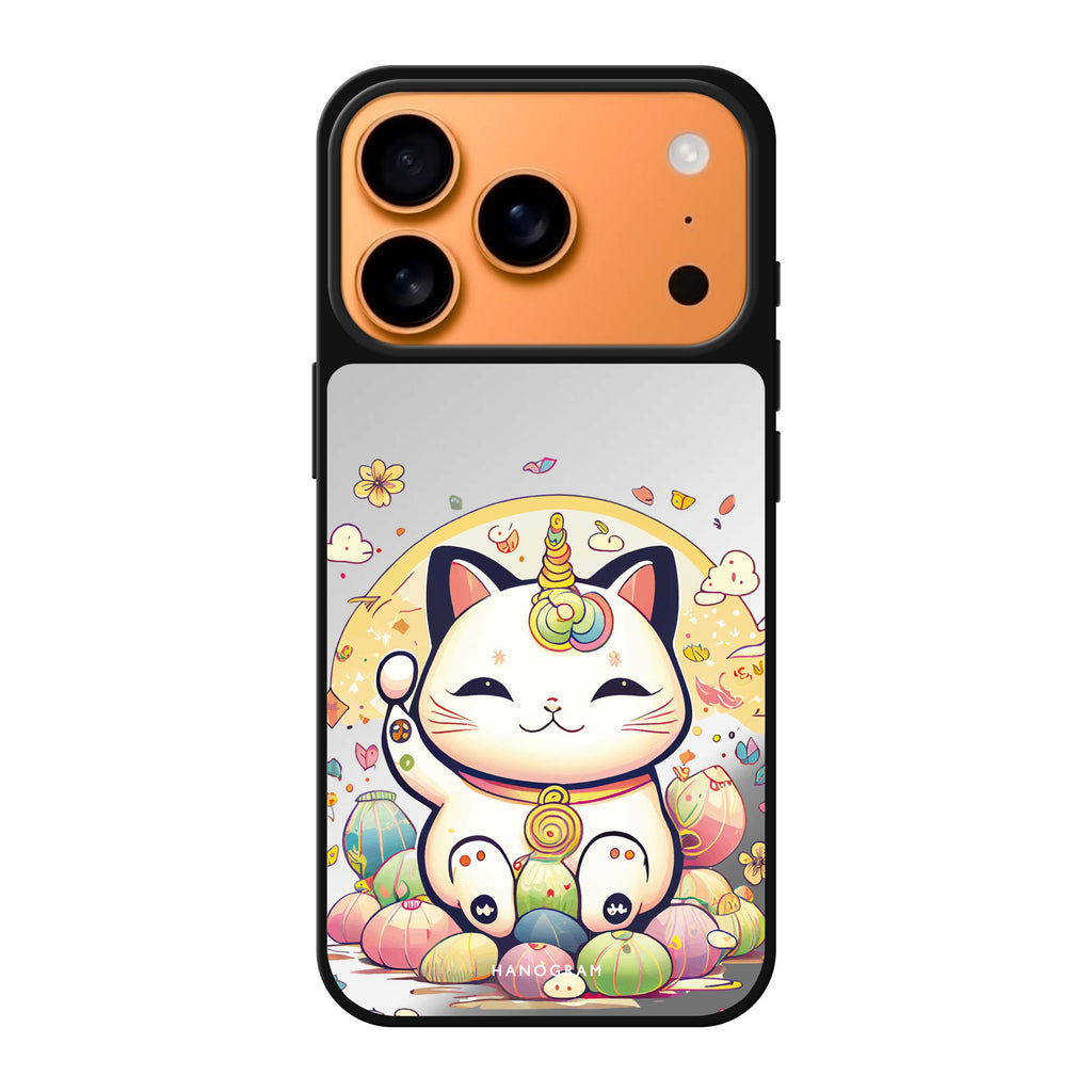 Cute Lucky Cat 鏡面手機殼