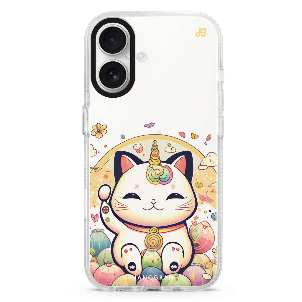 Cute Lucky Cat 水晶透明保護殼