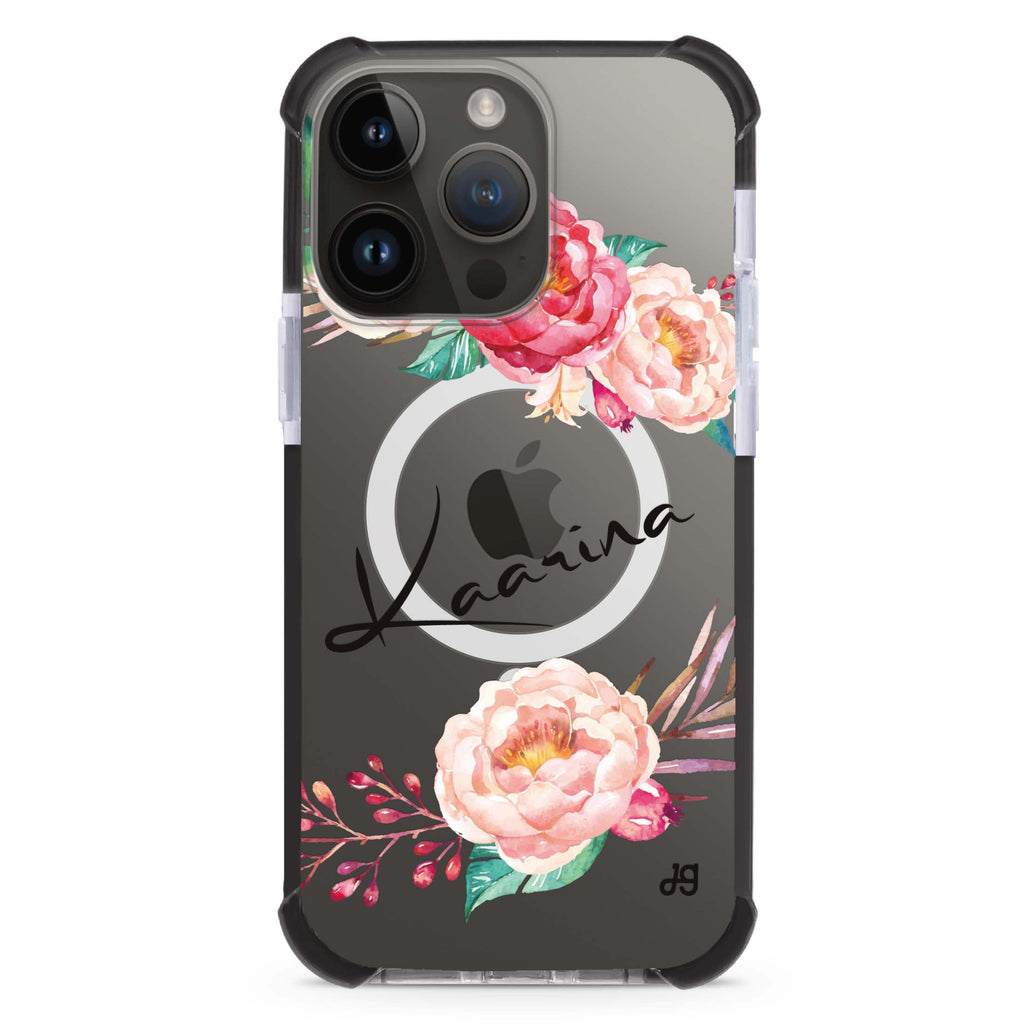 Blossming Rose iPhone Magsafe 兼容超強防摔保護殼