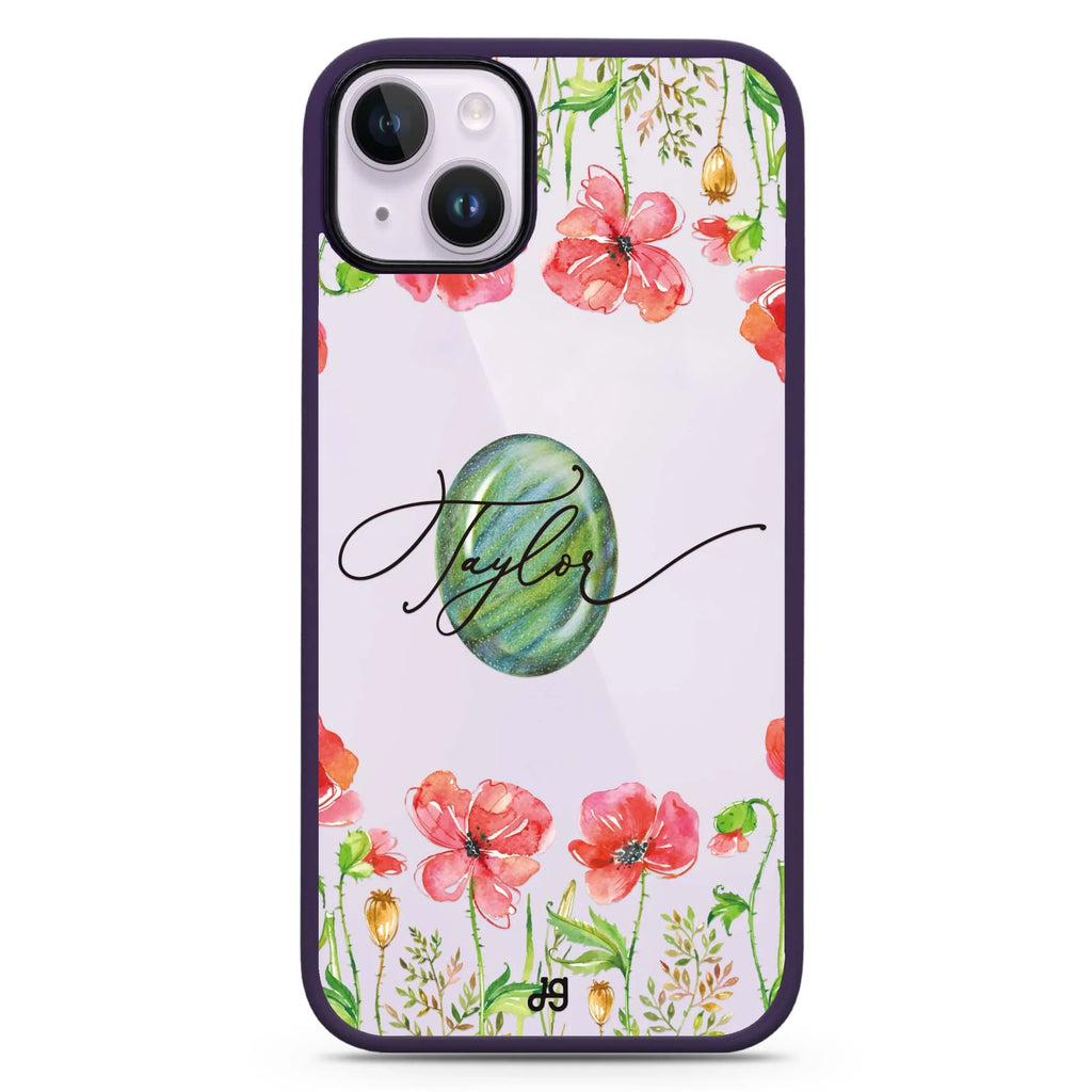 The Greengem Flowers iPhone 15 Plus 防衝擊保護殼