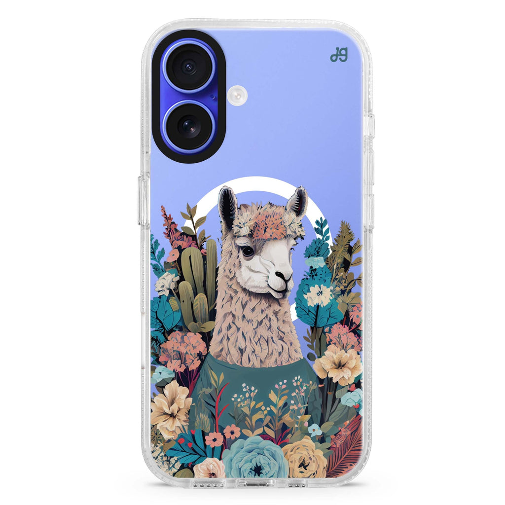 Lama in the garden Magsafe 兼容水晶透明保護殼