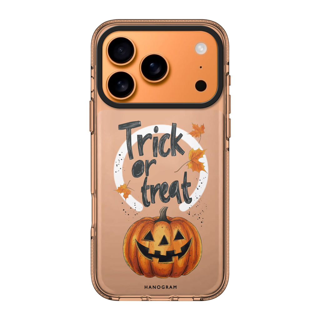 Trick or Treat Delight iPhone 17 Pro Max MagSafe 水晶透明保護殼 萬聖節設計設計 圖1
