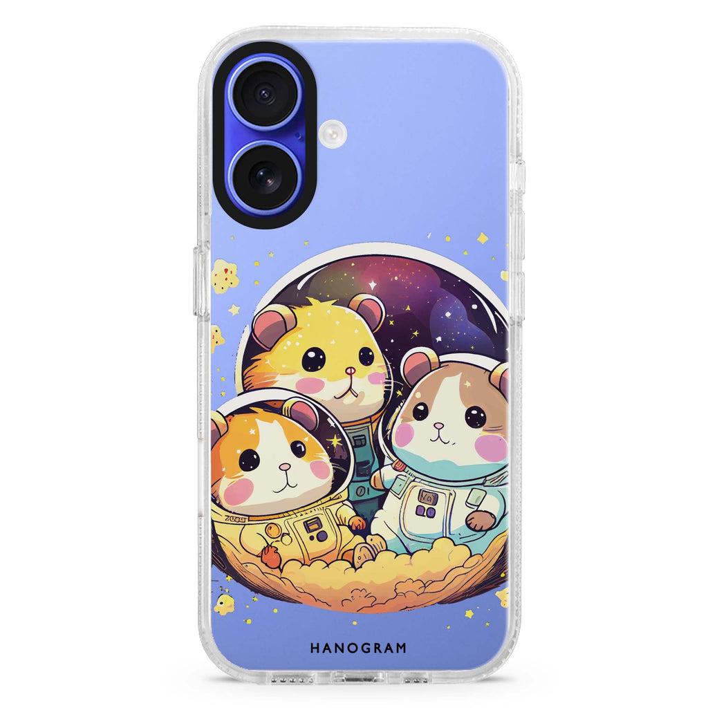 Cute space squirrels 水晶透明保護殼