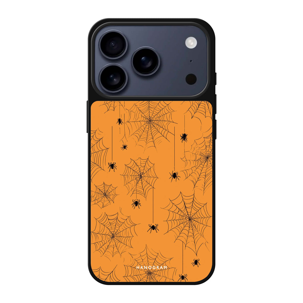 Spooky Web Weave 萬聖節 iPhone 17 Pro Max 鏡面手機殼主圖