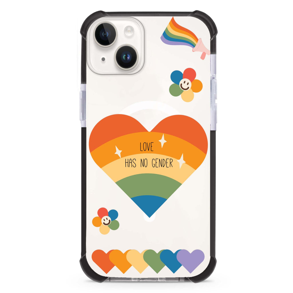 Love Has no gender iPhone 15 Plus Magsafe 兼容超強防摔保護殼