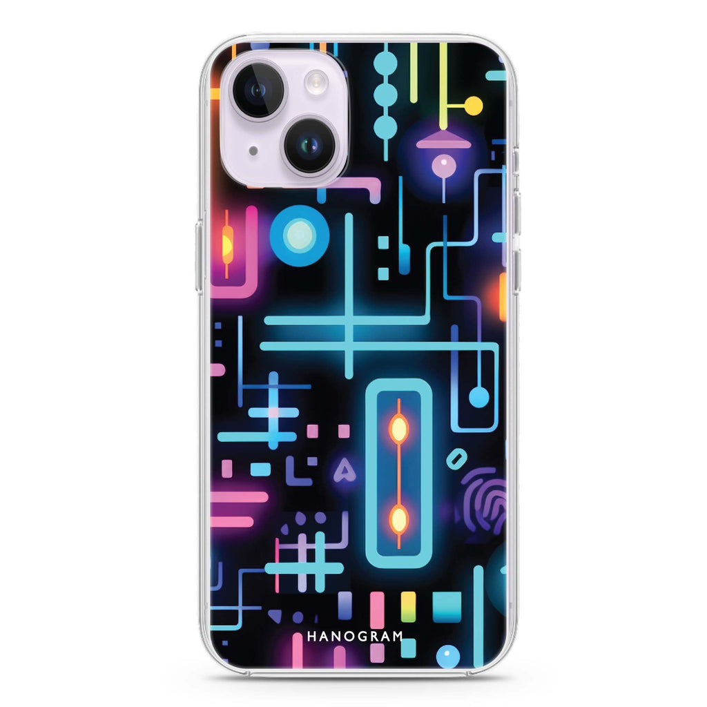 Radiant Neon iPhone 14 Plus Magsafe 兼容水晶透明保護殼