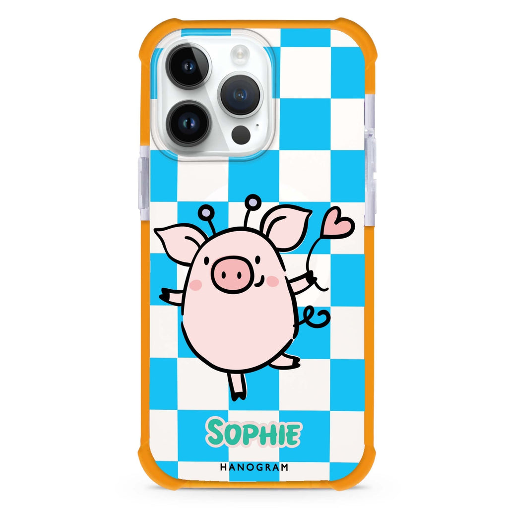Happy Pig iPhone Magsafe 兼容超強防摔保護殼