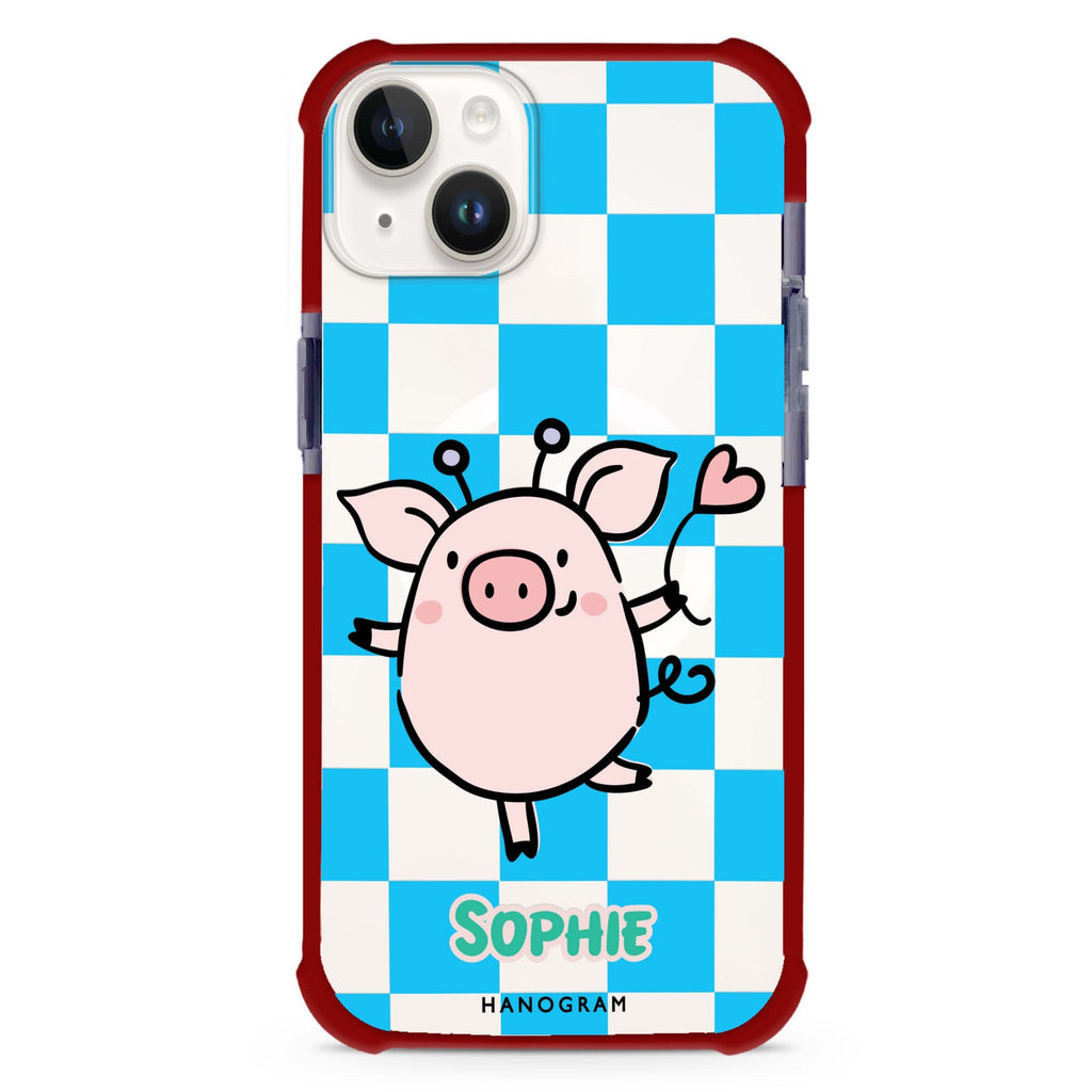 Happy Pig iPhone 15 Plus Magsafe 兼容超強防摔保護殼