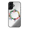 Reflective iPhone 16 Mirror Case –Watercolour Feather Design